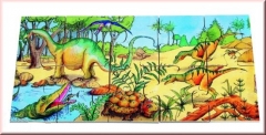 Puzzle-uri educative - Puzzle din lemn cu dinozauri